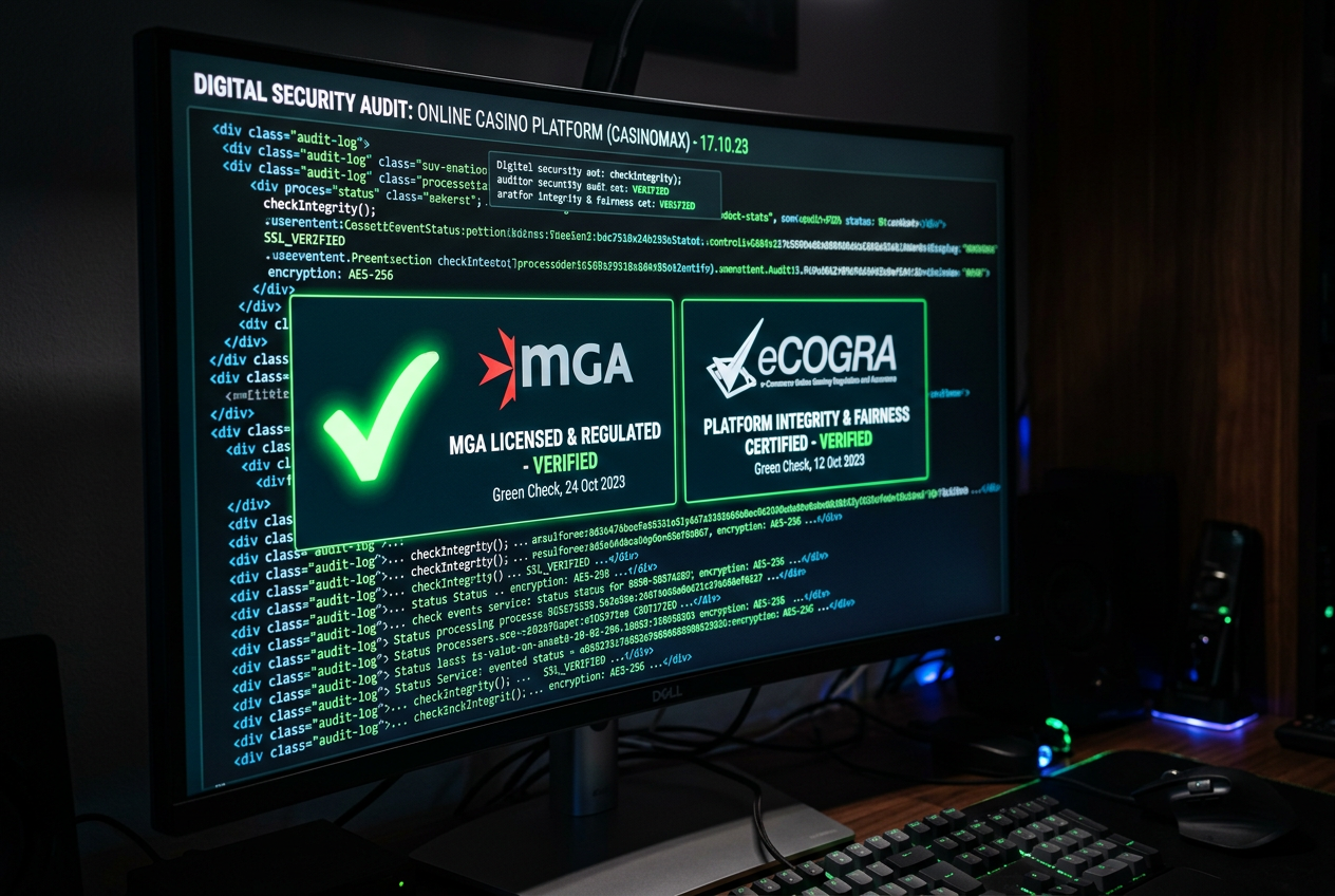 Profesjonalny audyt techniczny zabezpieczeń i licencji kasyna online